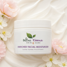 Load image into Gallery viewer, H - ENRICHED FACIAL MOISTURIZER | 2 OZ JAR | Super Firming, Hydrating,  Moisturizing Light Translucent Cream that also Protects for All Skin Types