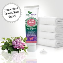 Load image into Gallery viewer, Unscented Ultra Balm 3 oz. tube is the best natural, daily moisturizer for all skin types to give you milky soft skin.