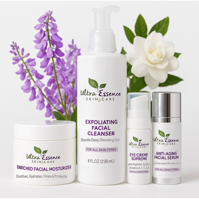 VALUE PACK 7: Enriched Facial Moisturizer plus Exfoliating Facial Cleanser plus Eye Creme Supreme plus Anti-Aging Serum  $249.60, Free SH