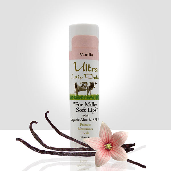 ULTRA LIP BALM - Vanilla  .15 oz tube – Ultra Essence Skin Care