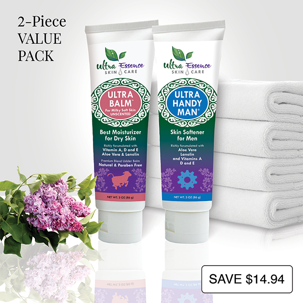 Unscented Ultra Balm 3 oz. tube is the best natural, daily moisturizer for all skin types to give you milky soft skin. Ultra Handy Man 3 oz. tube is the best natural, non-greasy daily moisturizer and skin softener for men for face, body, dry hands and cracked heels.